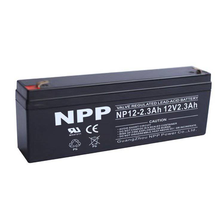 NPP耐普蓄電池NP12-2.3 12V2.3AH 電梯 消防應(yīng)急燈備用膠體電池