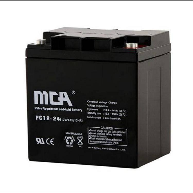 銳牌MCA蓄電池FC12-24 12V24AH/10HR 直流屏EPS應急 UPS電源電池