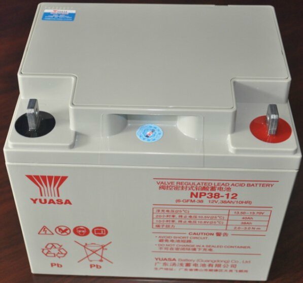 YUASA湯淺蓄電池NP38-12免維護(hù)12V38AH直流屏UPS電源