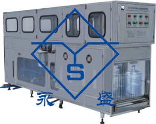 全自動大桶水灌裝機-桶裝水灌裝機-瓶裝水灌裝生產(chǎn)線-鄭州永盛凈化