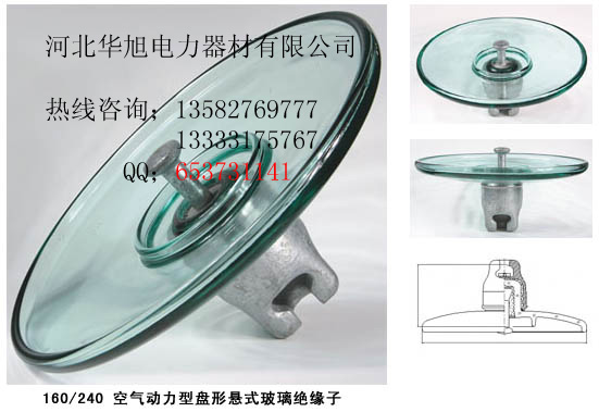 華旭生產(chǎn)鋼化玻璃絕緣子LXY-100 LXHY-160 懸式絕緣子