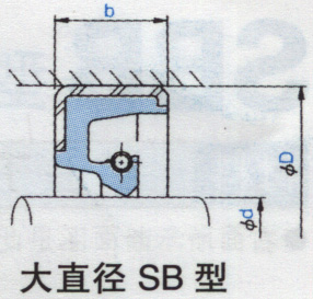 AB9729E2 大直徑SB型 單唇外骨架油封 日本NOK油封