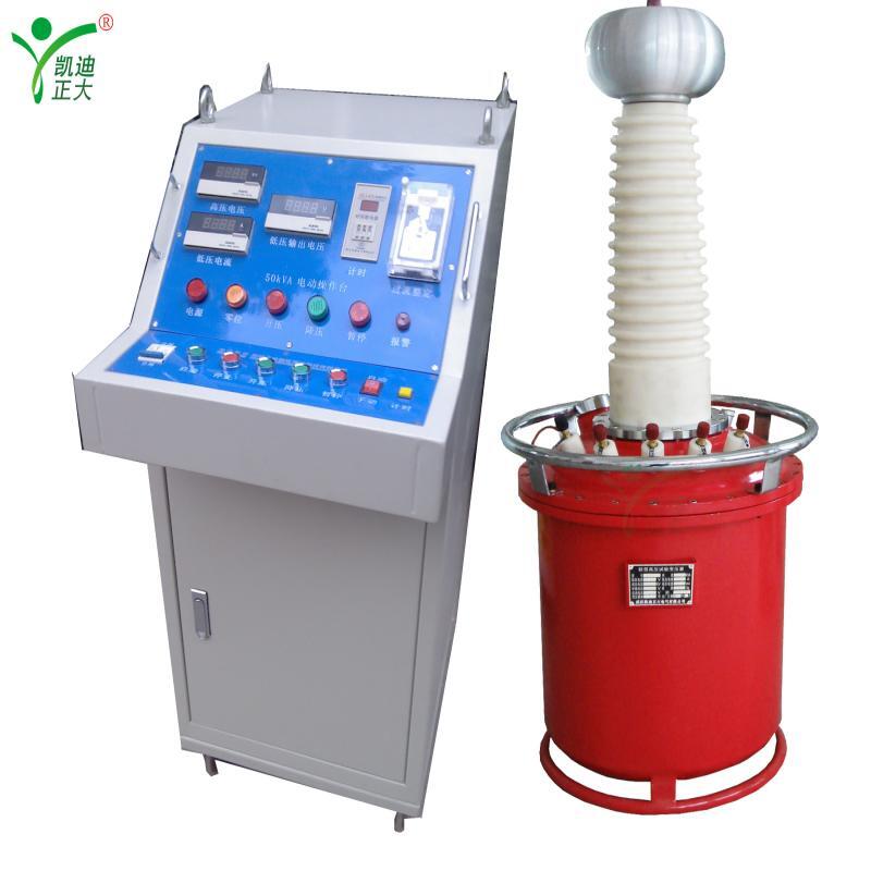 KDYDQC-50kvA100kV數(shù)顯電動(dòng)工頻耐壓試驗(yàn)轉(zhuǎn)裝置（氣變臺(tái)式）氣體式試驗(yàn)變壓器