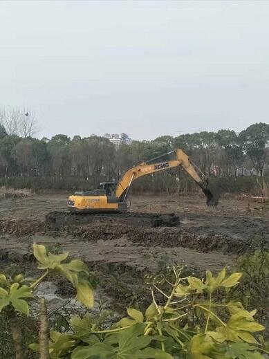 河道疏浚施工水路挖掘機(jī)出租挖泥船租賃中山市三角周邊