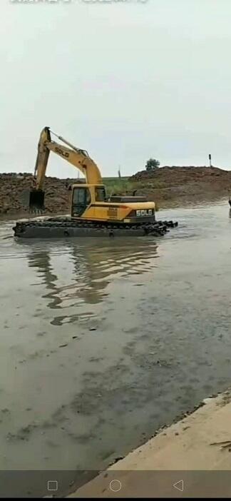 水路兩用鉤機(jī)租賃水路挖掘機(jī)出租保定曲陽(yáng)易縣周邊