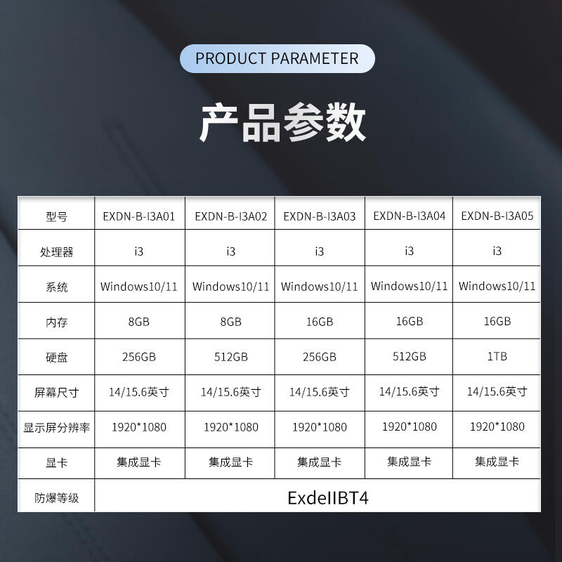 英鵬防爆筆記本電腦 工業(yè)i3處理器科研高校實驗室便攜式安全防護(hù)