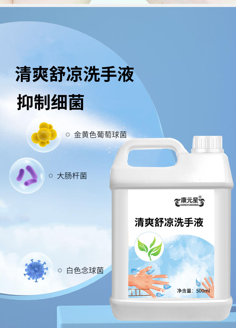 350g泡沫抑菌洗手液廠家批發(fā)食品廠專用無色無味速干消毒清潔液