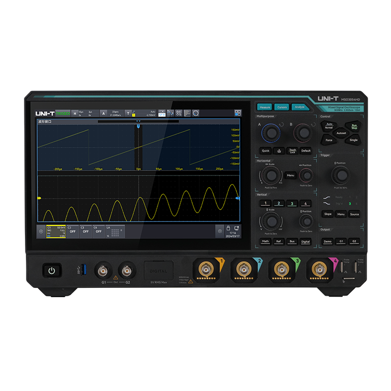 UNI-T優(yōu)利德 高分辨率示波器MSO3000HD系列 合肥栗山