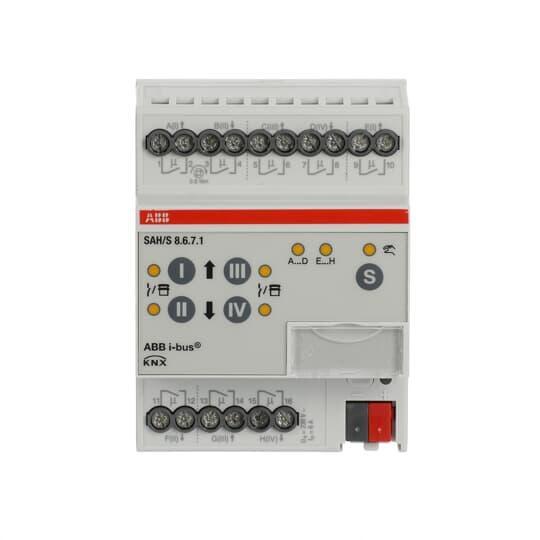 SAH/S16.10.7.1 混合型開關(guān)/窗簾驅(qū)動器 ABB I-BUS智能照明控制系統(tǒng)