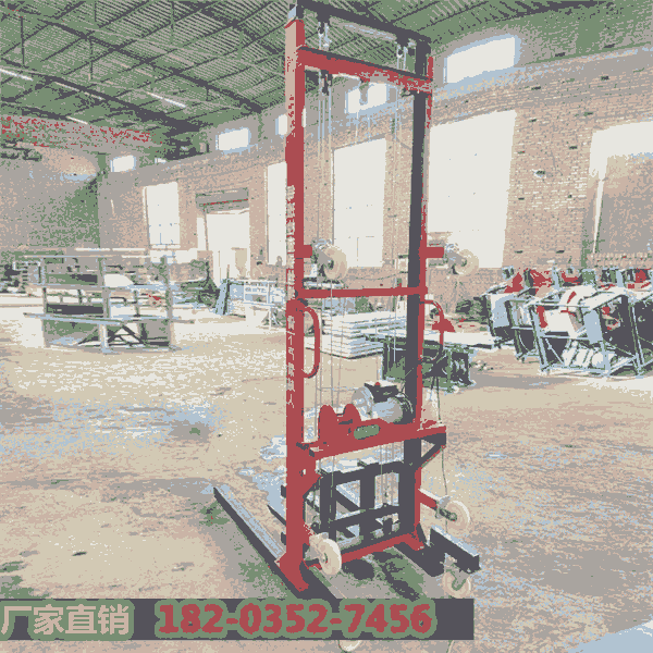 一手貨源##河南南陽 電動升降機灰漿上料機 無線遙控升磚上料機-收好貨