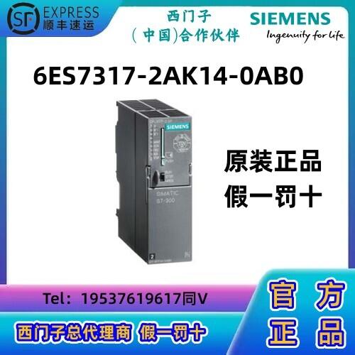 西門子S7-300 CPU模塊PLC 317-2 DP， 中央處理器317-2AK14