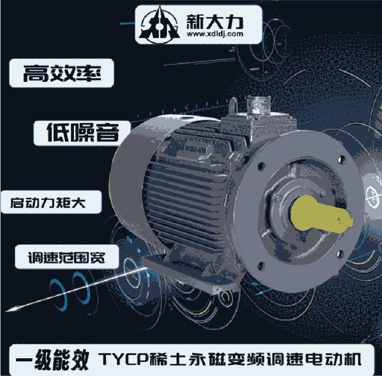 新大力電機 一級能效 稀土永磁變頻同步電動機 TYCP160-8-11KW 1500轉(zhuǎn)