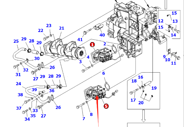 EGR冷卻器閥門6261-41-9500進口發(fā)動機SAA6D170E