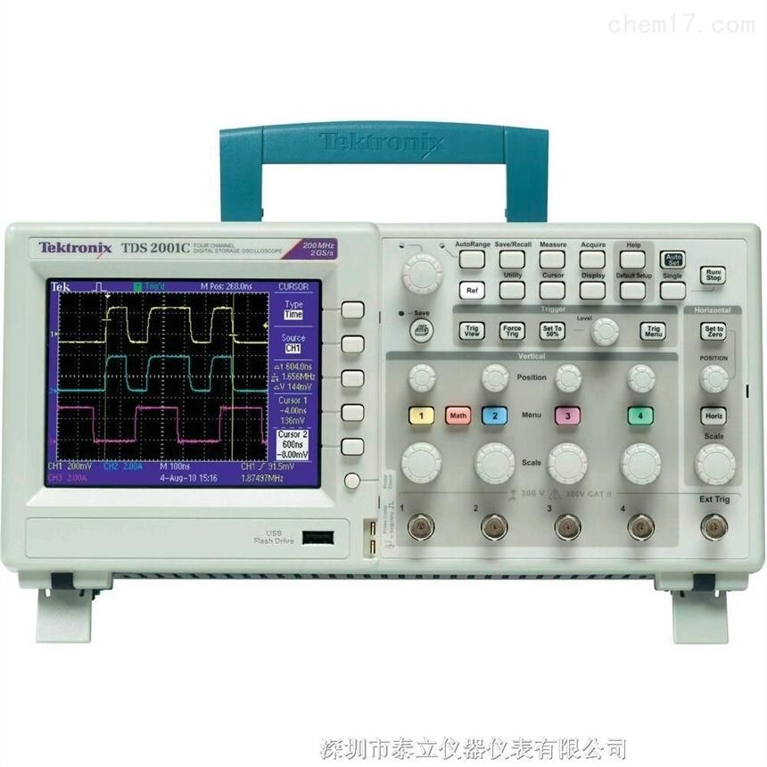 美國泰克示波器 TDS1002C-SC數(shù)字示波器