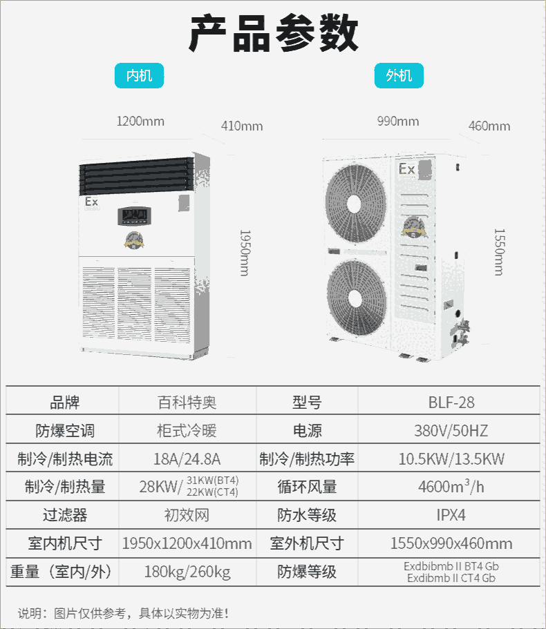 伊春防爆冰箱，百科特奧防爆冰柜生產(chǎn)廠家