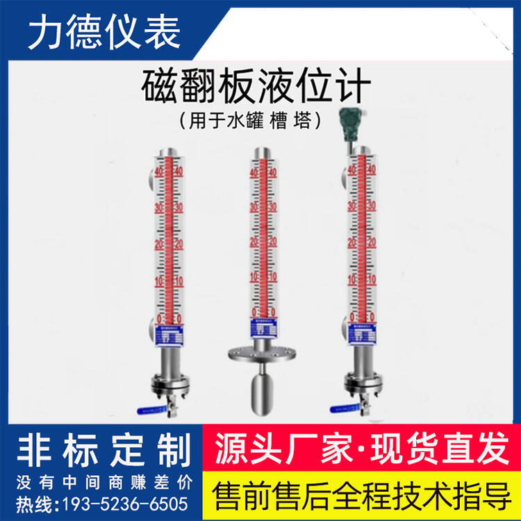 UHZ-441型側(cè)裝式磁性液位計316SS材質(zhì)DN10高壓法蘭