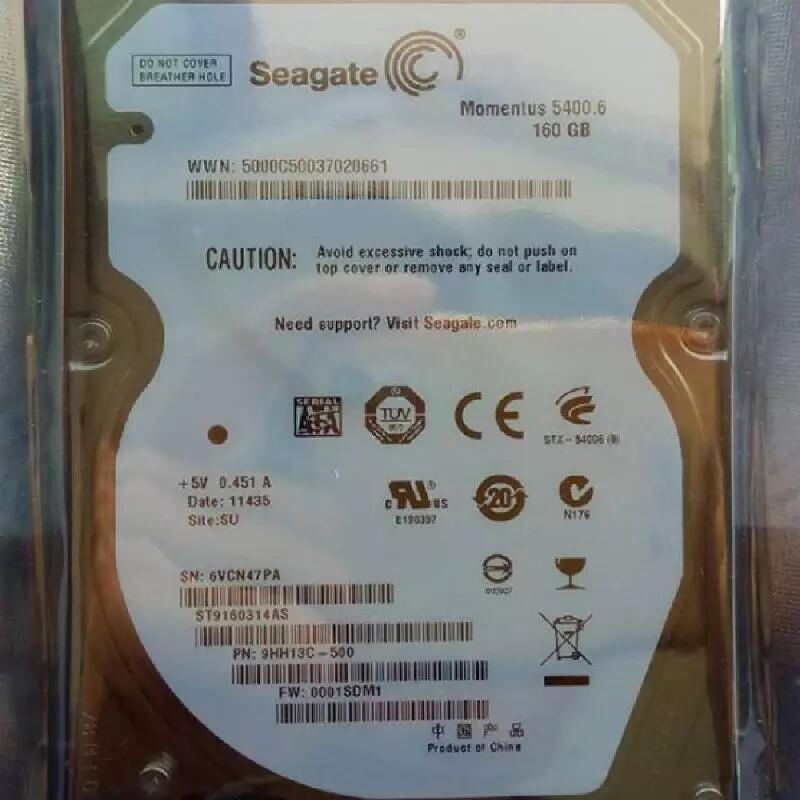 Seagate ST9160314AS 160GB SATA 2.5寸 5.4K 串口硬盤(pán)