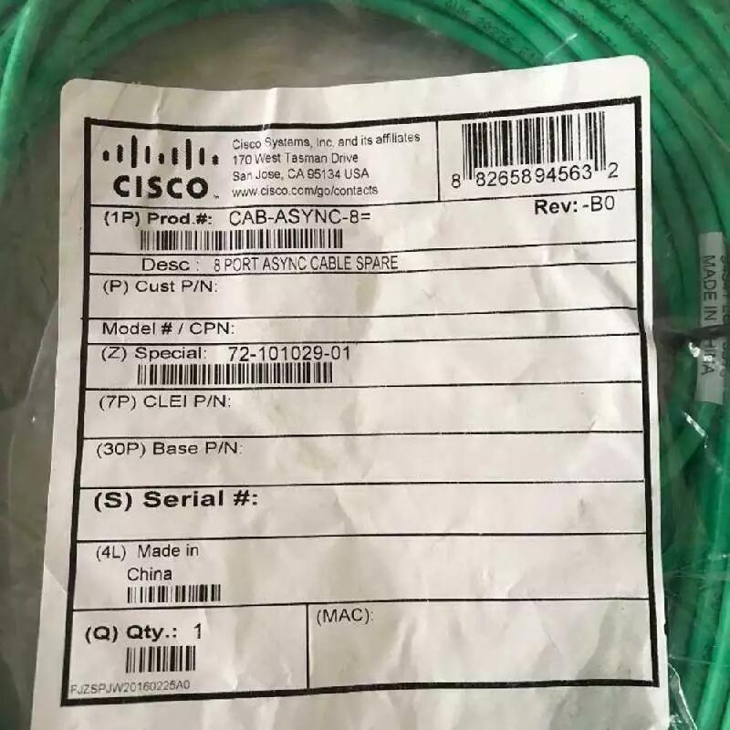 Cisco 72-101029-01 CAB-HD8-ASYNC= 3m 八爪魚連接線