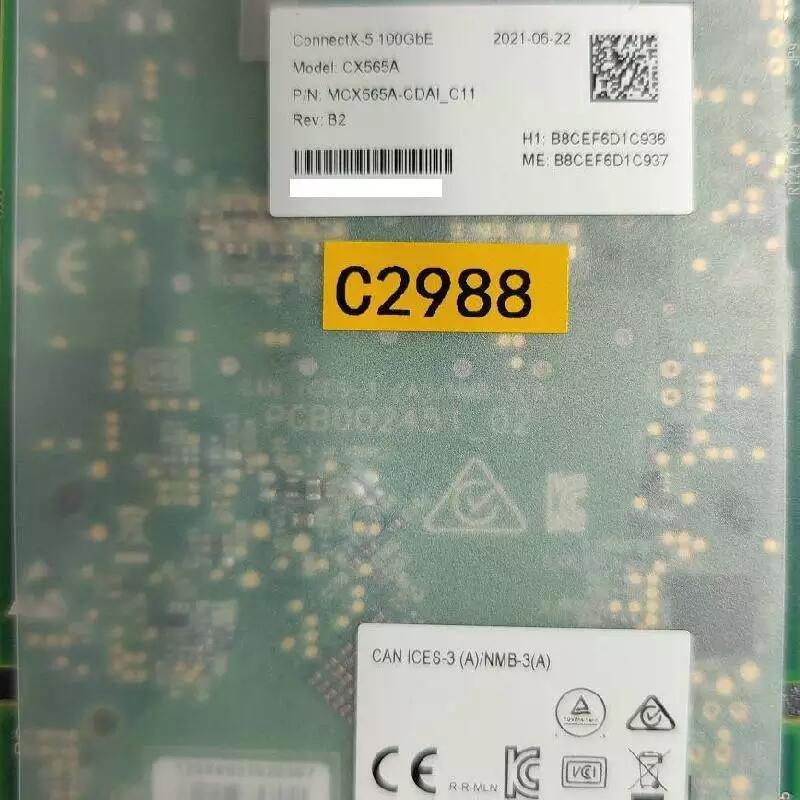 MCX565A-CDAB ConnectX-5 100GbE QSFP28wW(wng)