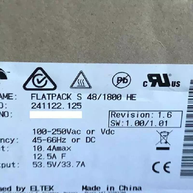 Eltek 241122.205 FlatpackS 24/1000 HE易達(dá)高效充電模塊