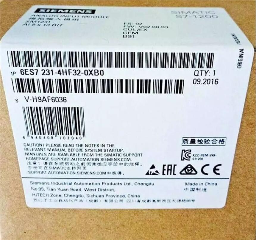 6ES7231-4HF32-0XB0 S7-1200 SM1231 PLC 模擬量輸入模塊