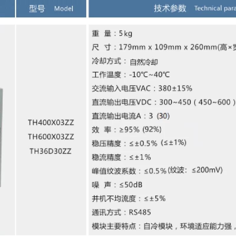 TH400X10ZZ 400V 10A 風(fēng)冷 直流屏電源模塊 高頻 整流模塊