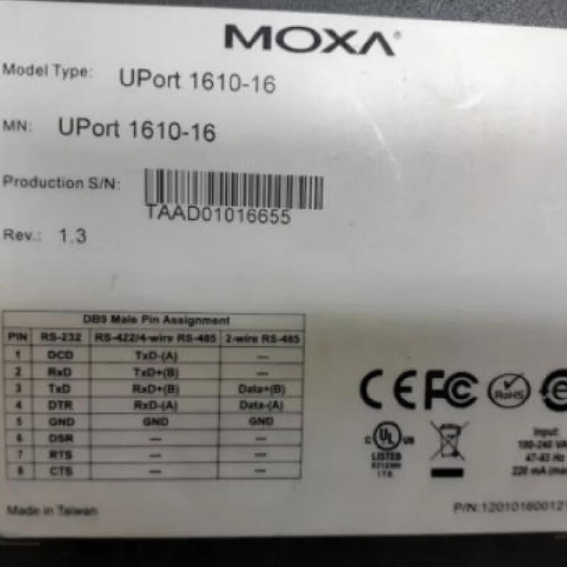 MOXA UPort1610-16 USB轉16串口RS-232轉換器