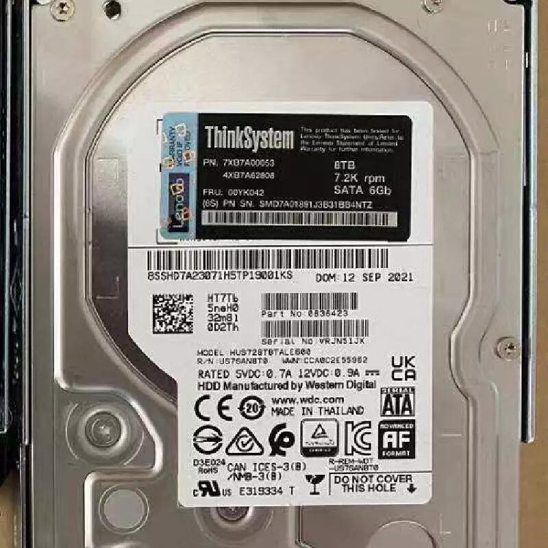 7XB7A00053 00YK042 8TB SATA SR590 SR550硬盤