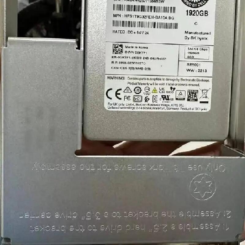 DELL 0GKTF1 1.92TB SATA SSD 2.5 服務器硬盤