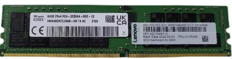 01KR356 4ZC7A08710 64G DDR4 2933Y ECC REG內(nèi)存