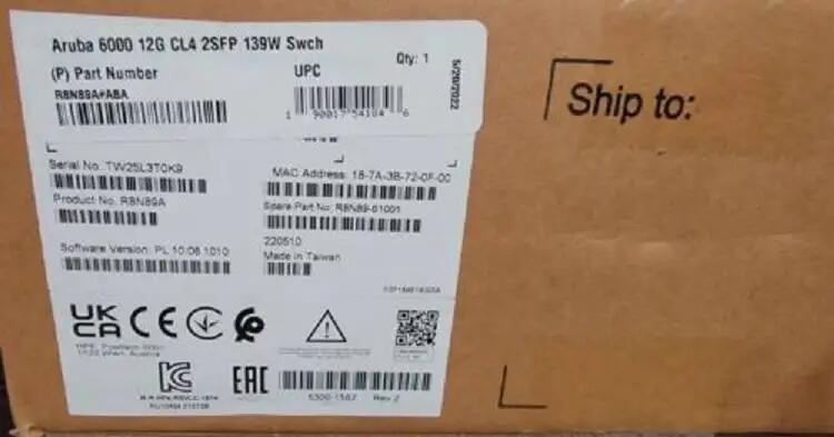 R8N89A HPE Aruba 6000 12G CL4 2SFP  Switch交換機(jī)