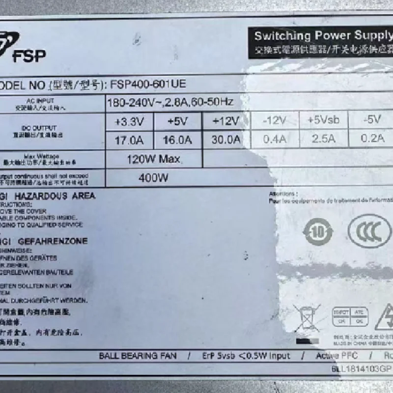 FSP400-601UE 400W 1U 全漢開(kāi)關(guān)電源、工控機(jī)、服務(wù)器電源