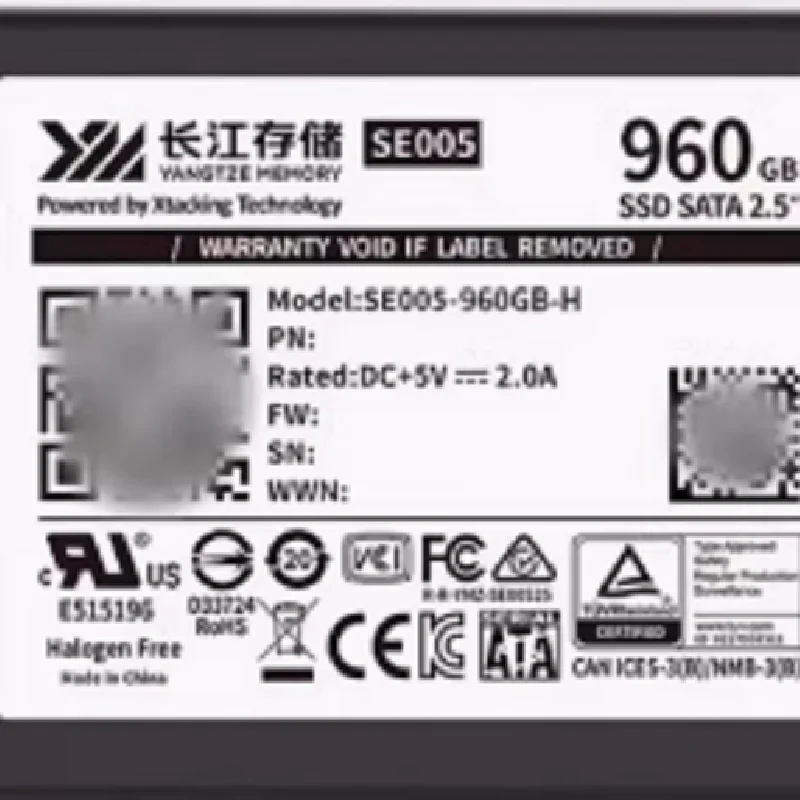 SE005-960GB-H SE005 960GB SSD SATA III  長(zhǎng)江硬盤(pán)