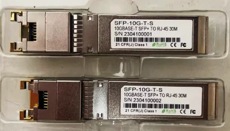 SFP-10G-T-X SFP-10G-T-S 10Gb Copper 萬兆電口模塊