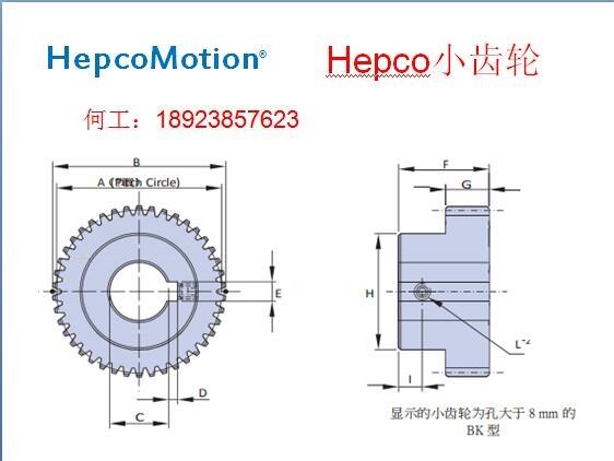 HepcoMotion小齒輪