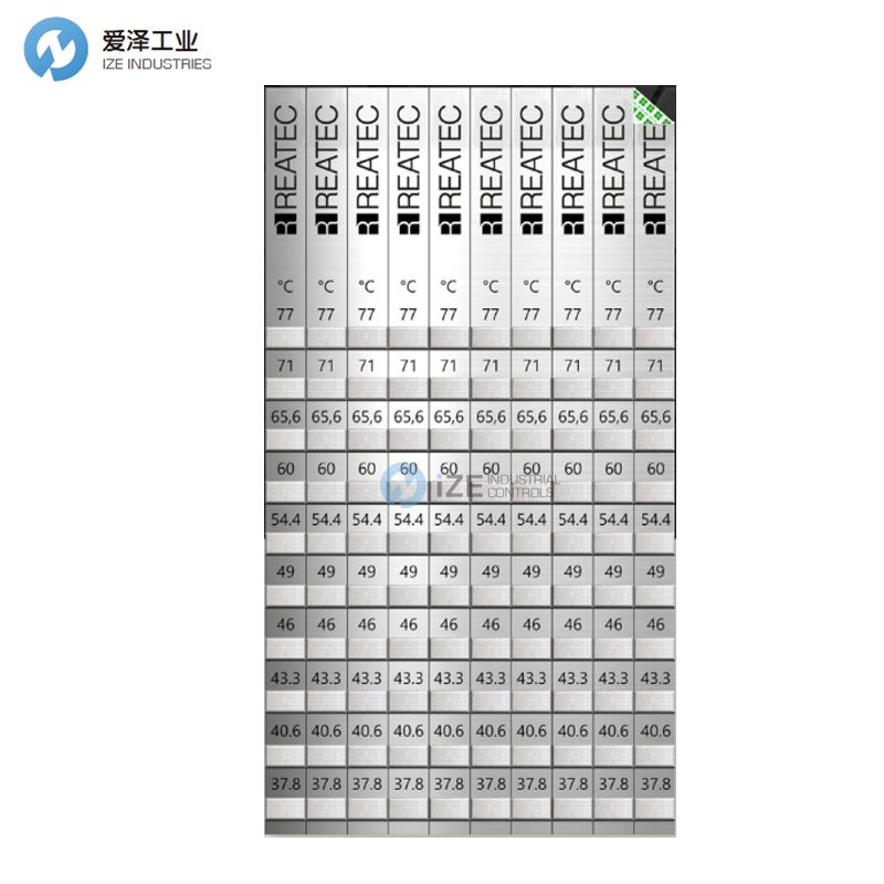 REATEC溫度指示貼紙02A SPX 10 XXX 0100