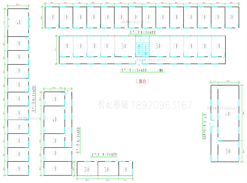 青磁窯鄉(xiāng)保溫彩鋼房效果圖設計