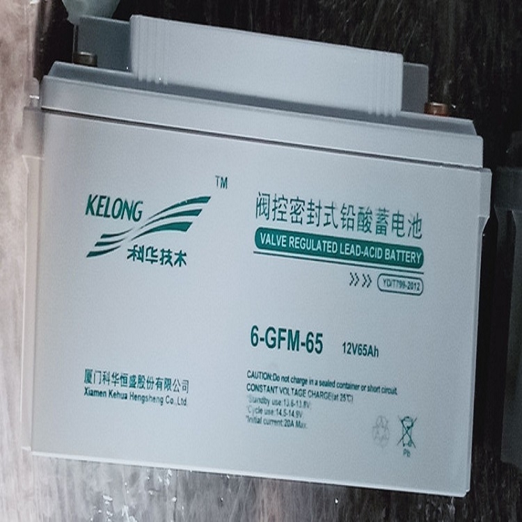 昆山科華鉛酸免維護蓄電池6-GFM-6512V65AH醫(yī)療應(yīng)急儲備電源電梯太陽能