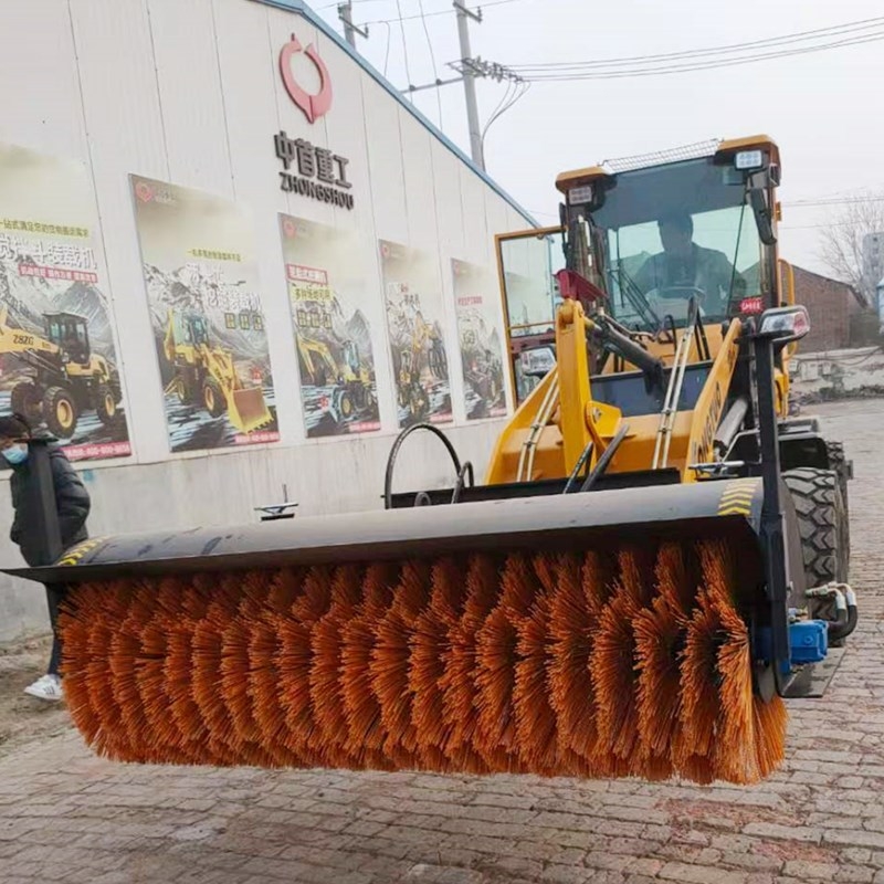 工程道路清理鏟車掃路機 配置四聯(lián)閥清掃器 國標50安裝價格