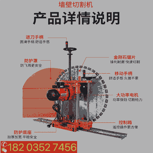 源頭廠家·甘肅平?jīng)?動(dòng)力混凝土墻壁切割機(jī) 800型墻壁切割機(jī) 寧夏中衛(wèi)