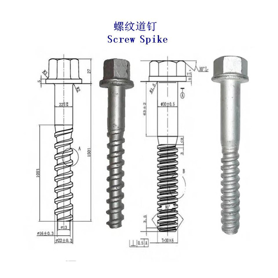 西撒哈拉Q235螺紋道釘工廠