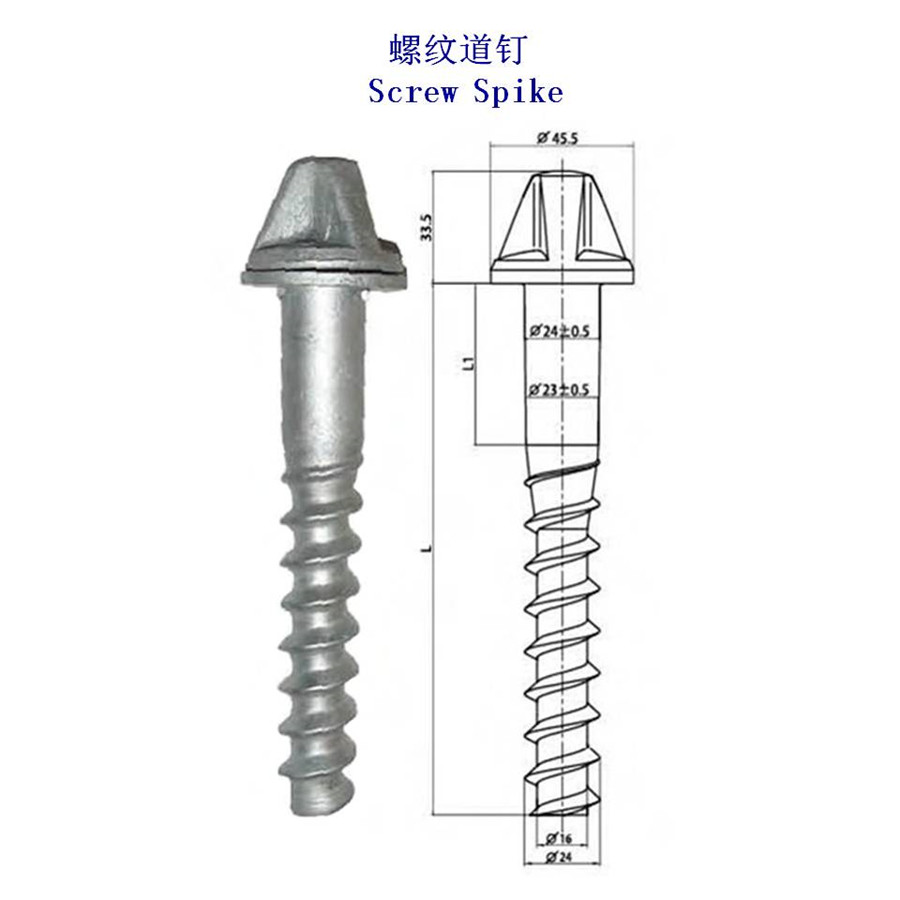 芬蘭電鍍鋅螺紋道釘廠家