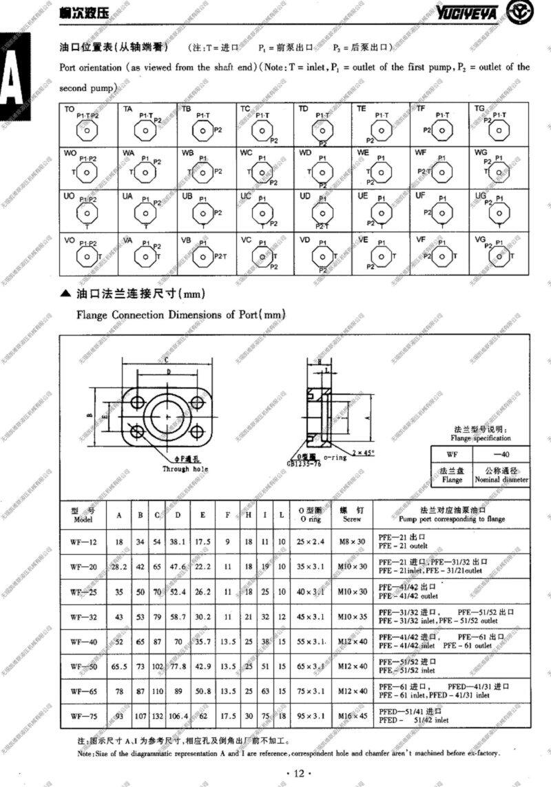 煙臺PFE-42045-1DU,柱銷式葉片泵廠家直銷