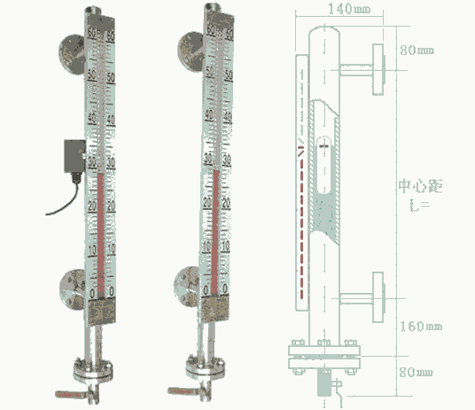 廠家直銷頂裝式磁性浮子液位計 磁翻板液位計