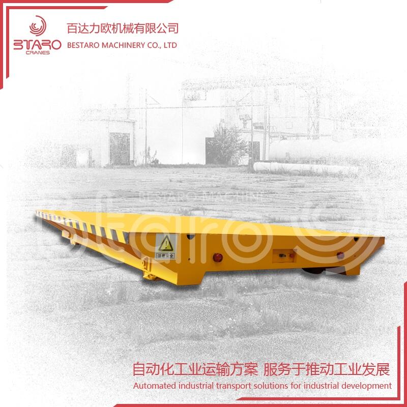 電動(dòng)軌道平板車低噪音廠區(qū)貨運(yùn)電纜卷筒軌道車非標(biāo)定制廠家