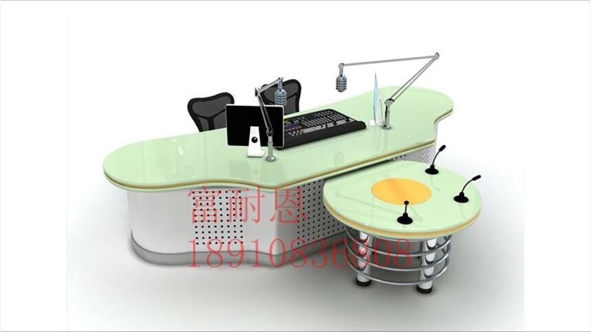 非編臺播音桌新聞播音桌演播室訪談桌媒體室演播桌導(dǎo)播桌錄音桌