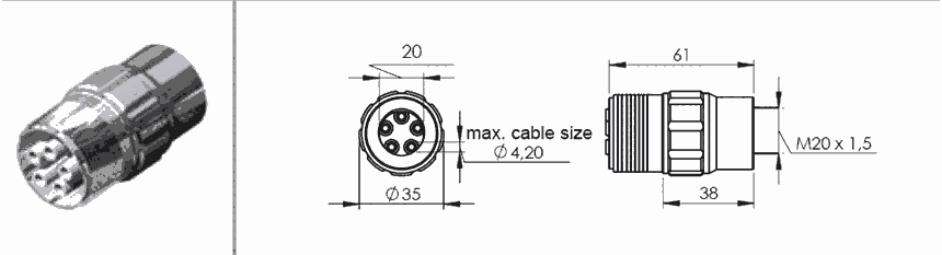 GES 7745010 船用高壓連接器