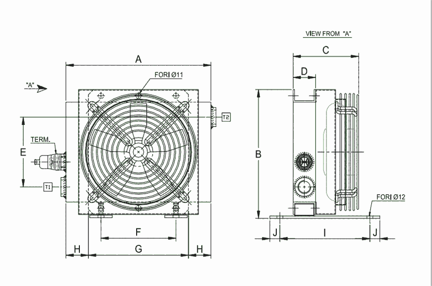 flovex 空氣/油鋁散熱器 RSR 系列