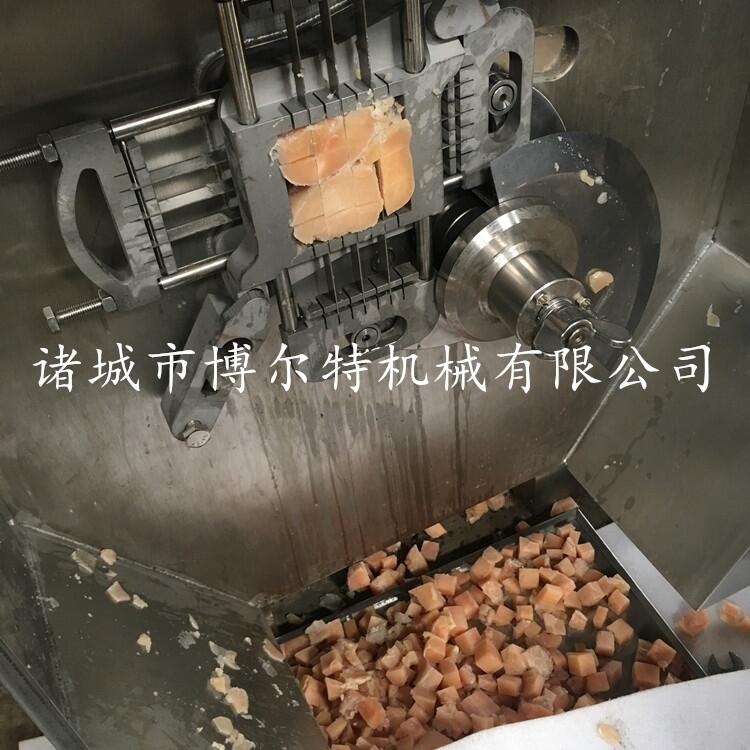 雞肉切丁機批發(fā) 雞肉切肉粒設備 小型凍肉切丁機