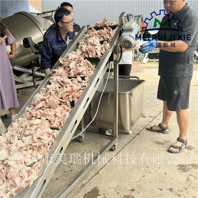 美瑞廠家刨肉機現(xiàn)貨 大型肉類刨肉機設備 全自動不銹鋼凍肉刨肉機